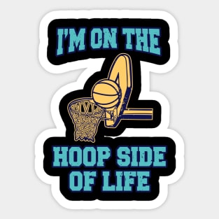 Basketball Hoop Side Of Life Basketball Player Sticker